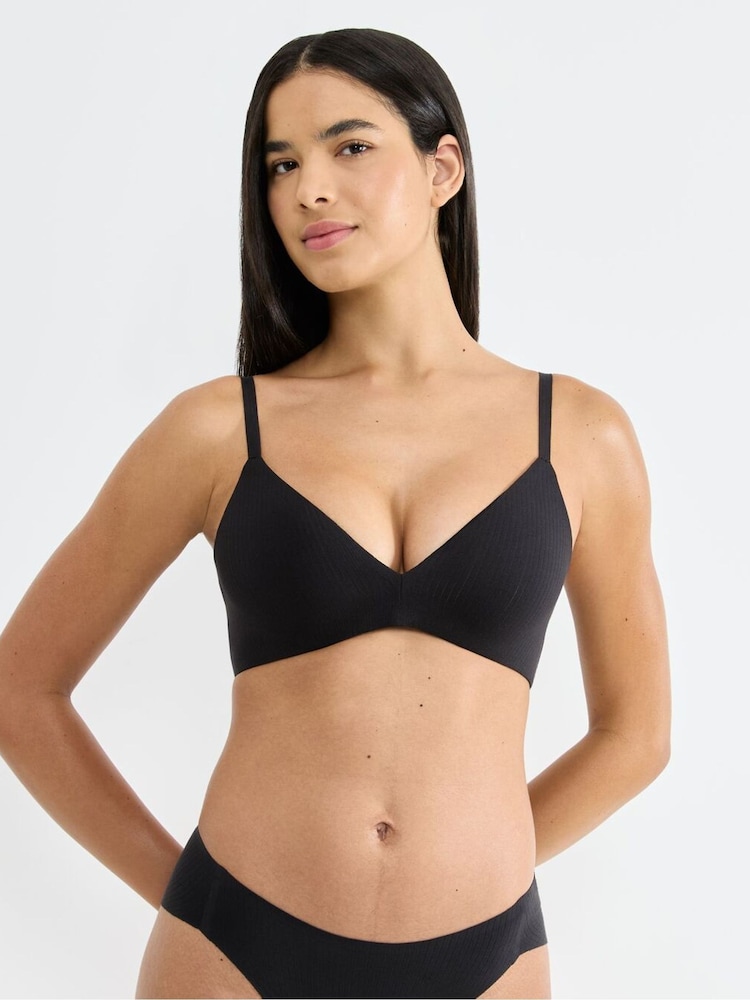 Melns - Sloggi ZERO Feel Pure THE UP Push Up Bra - Attēls 1 no 6
