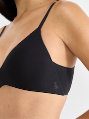 Melns - Sloggi ZERO Feel Pure THE UP Push Up Bra - Attēls 4 no 6