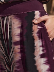 Love & Roses Multi Zebra Print Ric Rac Trim Trousers - Image 3 of 4