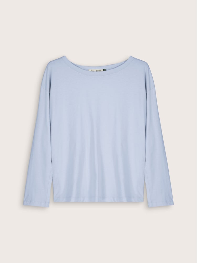 Baukjen Blue Montrose Cotton Relaxed Top - Image 3 of 3