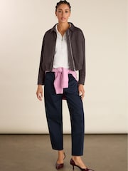 Baukjen Cotton Zip Collar White Top - Imagen 3 de 4