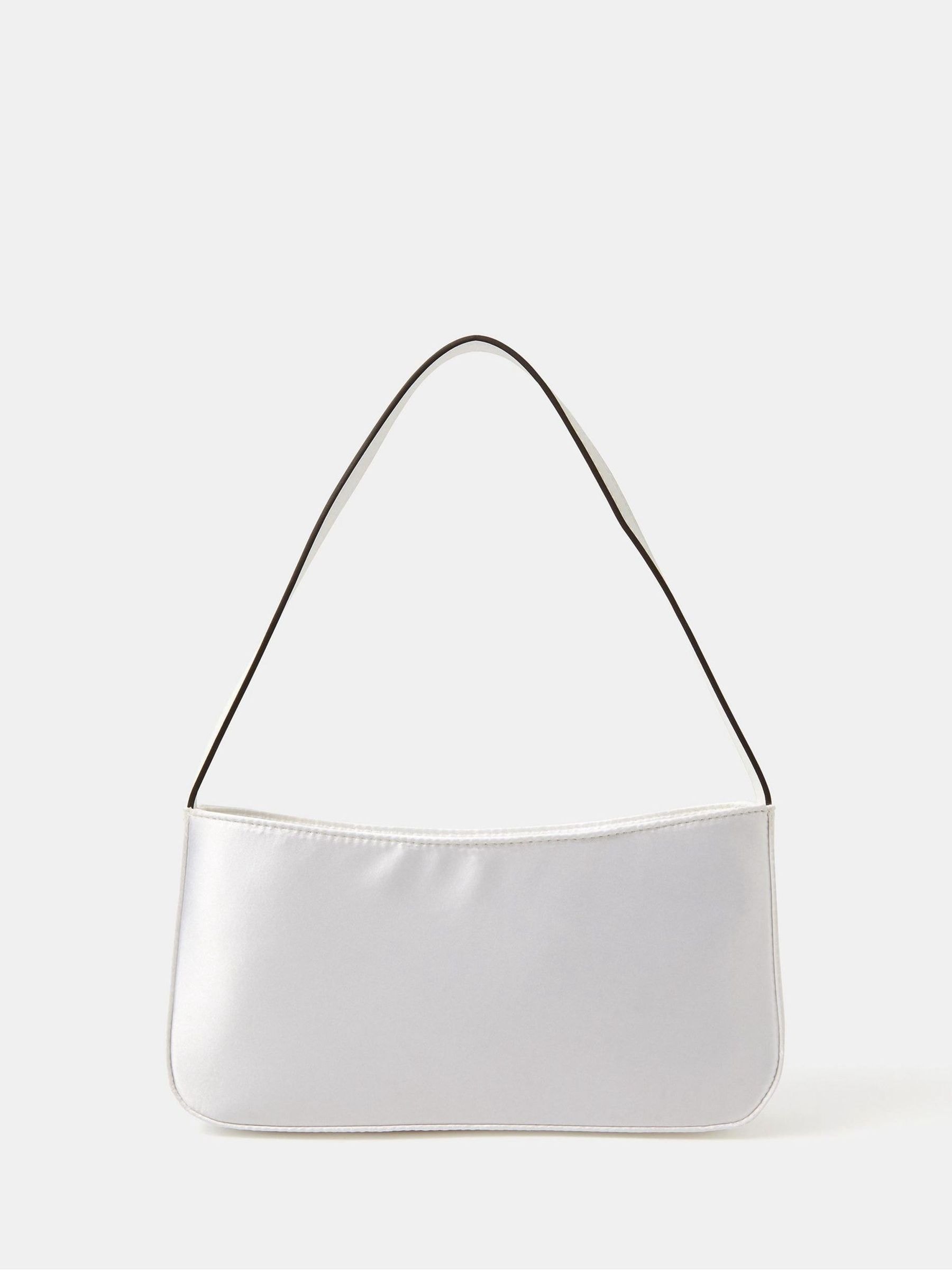 Buy Accessorize Natural Satin Shoulder Bag from the Next UK online