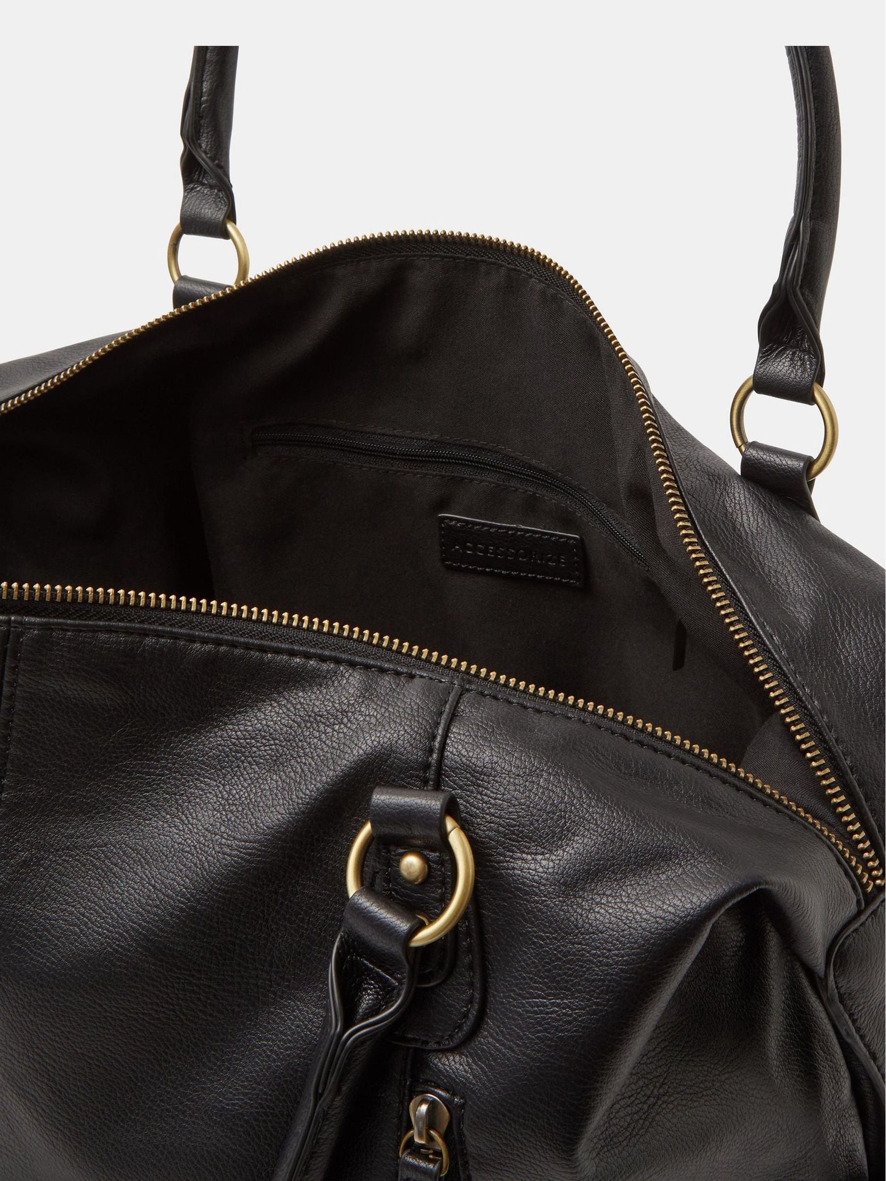 Buy Accessorize Black Double Zip Front Shoulder Bag from the Next