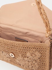 Accessorize Floral Raffia Shoulder Bag - 2의 이미지 2