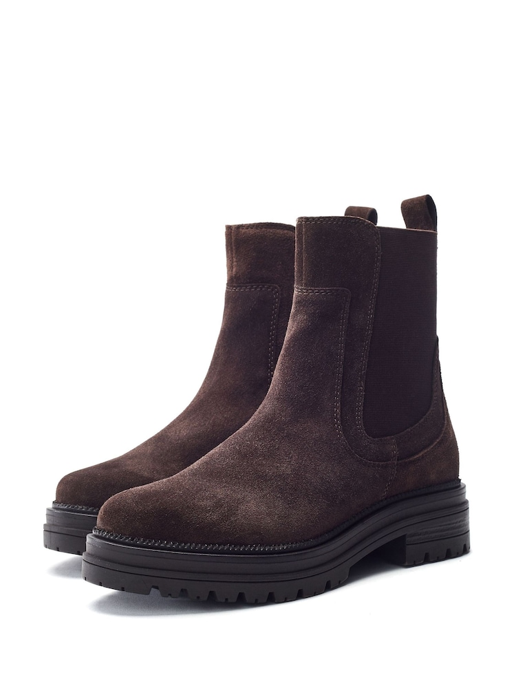 Brun - Moda in Pelle Olainie Elastic Chelsea Boot - Bilde 2 av 4