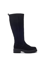 Moda in Pelle Black Rakeela Chunky Sole Long Boots - Image 1 of 4