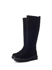 Moda in Pelle Black Rakeela Chunky Sole Long Boots - Image 2 of 4