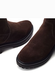 Moda in Pelle Brown Rakeela Chunky Sole Long Boots - Image 4 of 4