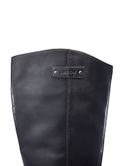 Schwarz - Moda in Pelle Sh Arran Block Heel Long Boots With Buckle Trim - Bild 4 von 4