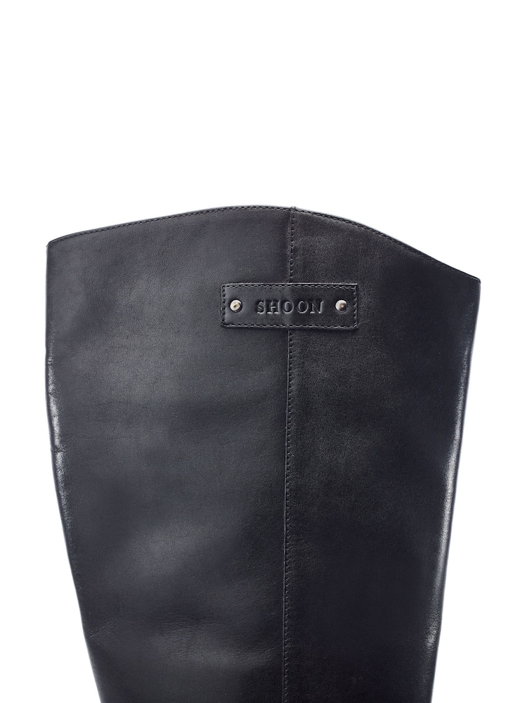 Schwarz - Moda in Pelle Sh Arran Block Heel Long Boots With Buckle Trim - Bild 4 von 4 Schwarz - Moda in Pelle Sh Arran Block Heel Long Boots With Buckle Trim - Bild 4 von 4
