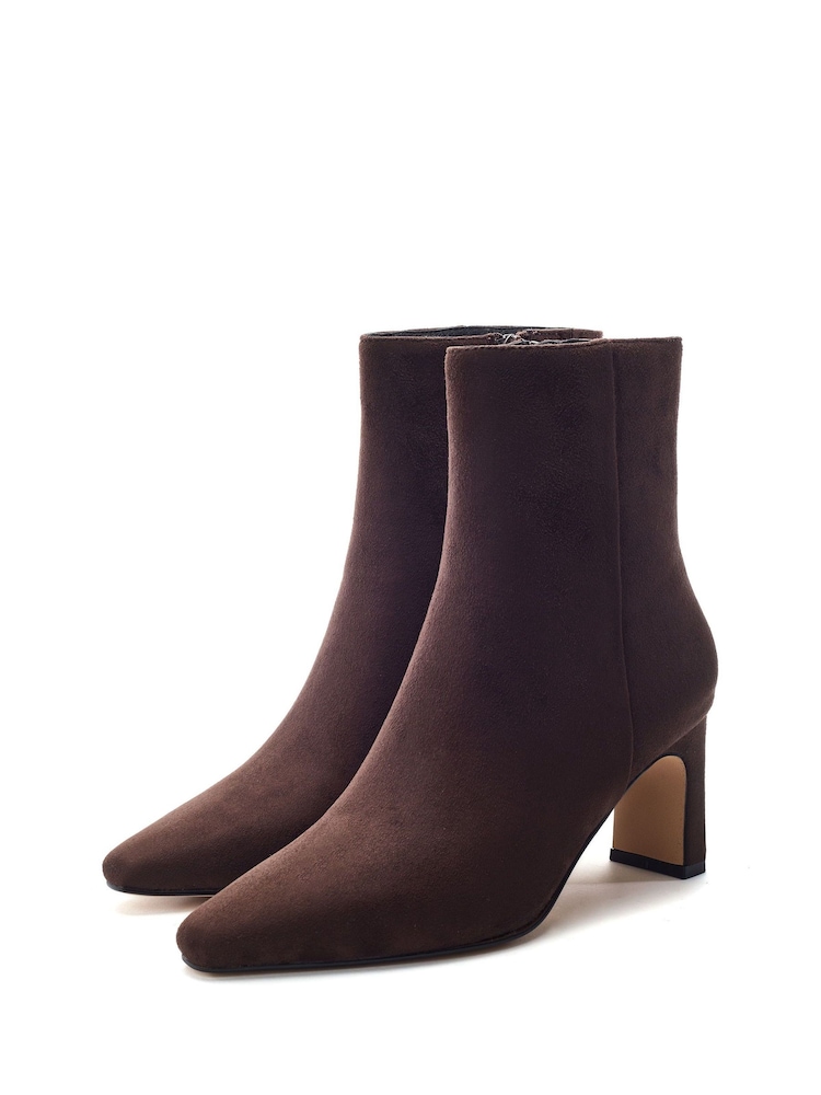 Moda in Pelle Brown Opalia Square Toe Ankle Boots - Image 2 of 4 Moda in Pelle Brown Opalia Square Toe Ankle Boots - Image 2 of 4