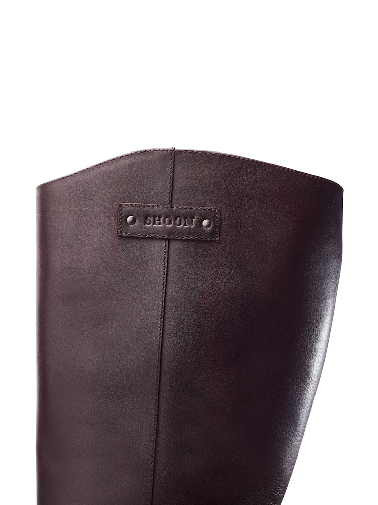 Rot - Moda in Pelle Sh Arran Block Heel Long Boots With Buckle Trim - Bild 4 von 4 Rot - Moda in Pelle Sh Arran Block Heel Long Boots With Buckle Trim - Bild 4 von 4