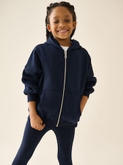 Azul marino - Zip Through Hoodie And Leggings Set (3-16yrs) - Imagen 1 de 10