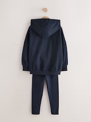 Azul marino - Zip Through Hoodie And Leggings Set (3-16yrs) - Imagen 8 de 10