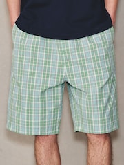 Grün - EDIT Madras Check Drawstring Shorts - Bild 1 von 8