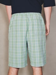 Grün - EDIT Madras Check Drawstring Shorts - Bild 3 von 8