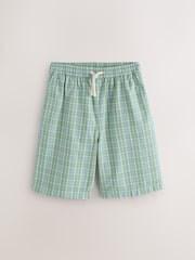 Grün - EDIT Madras Check Drawstring Shorts - Bild 5 von 8