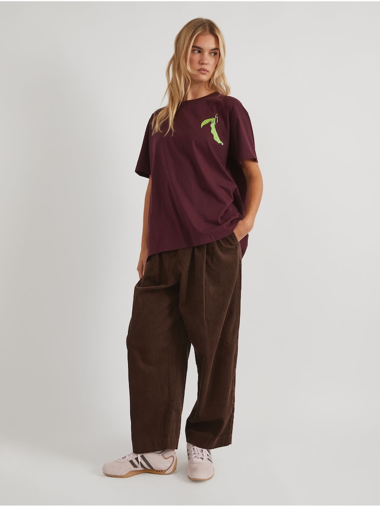 Skinnydip Black Le Petit Pois T-Shirt - Image 1 of 4 Skinnydip Black Le Petit Pois T-Shirt - Image 1 of 4