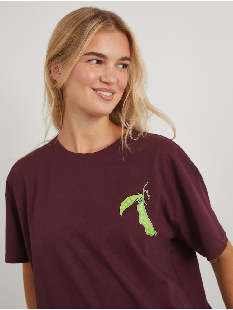 Skinnydip Black Le Petit Pois T-Shirt - Image 4 of 4 Skinnydip Black Le Petit Pois T-Shirt - Image 4 of 4