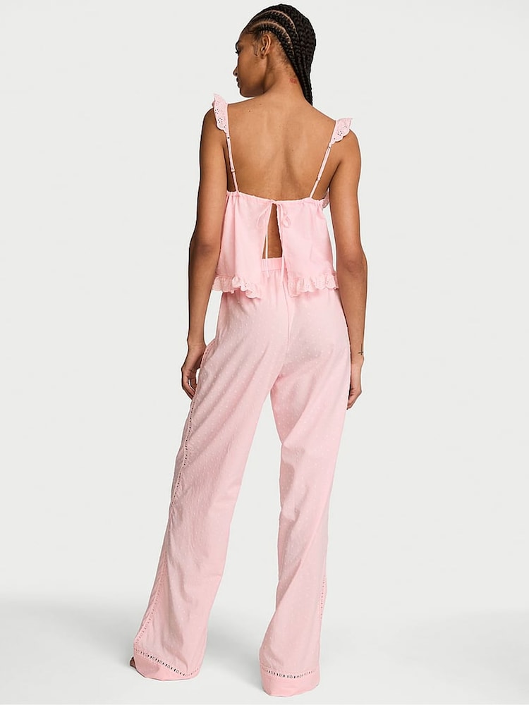 Victoria's Secret Angel Pink Polka Dot Cami Long Pyjamas Set - Image 3 of 3