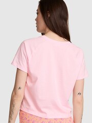 Victoria's Secret Pink Coconut Pink Pocket Detail Pyjama Top - Image 2 of 2