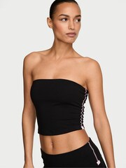 Victoria's Secret Black Cotton Tube Top - Image 1 of 2