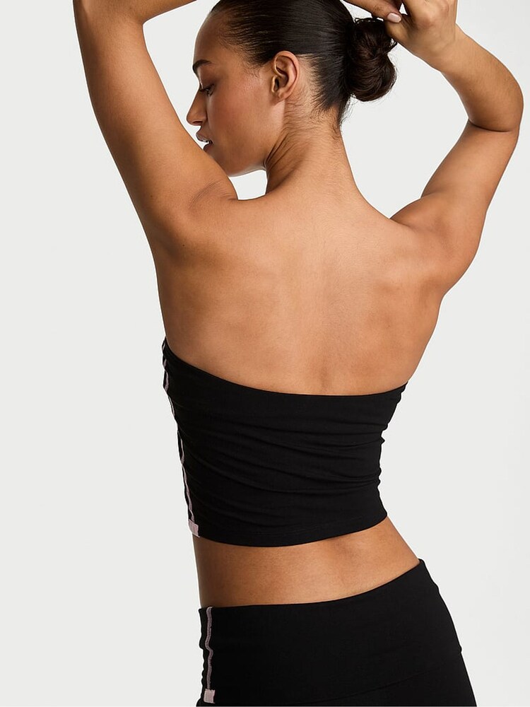Victoria's Secret Black Cotton Tube Top - Image 2 of 2