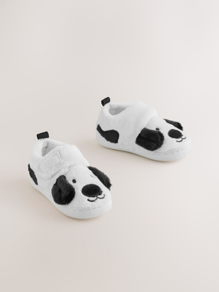 Mono Dog Touch Fastening Cupsole Slippers - Image 1 of 5 Mono Dog Touch Fastening Cupsole Slippers - Image 1 of 5