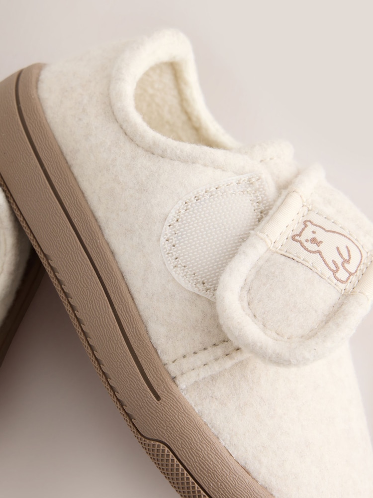 لون محايد دب - Barefoot Touch Fastening Cupsole Slippers - صورة 6 من 6