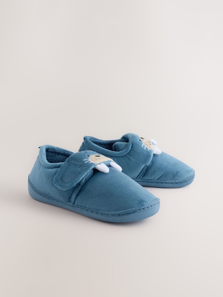 Blue Walrus Touch Fastening Cupsole Slippers - Image 2 of 5