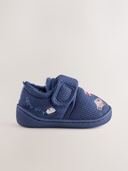 Navy Transport Touch Fastening Cupsole Slippers - Image 2 of 5