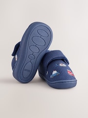 Navy Transport Touch Fastening Cupsole Slippers - Image 5 of 5