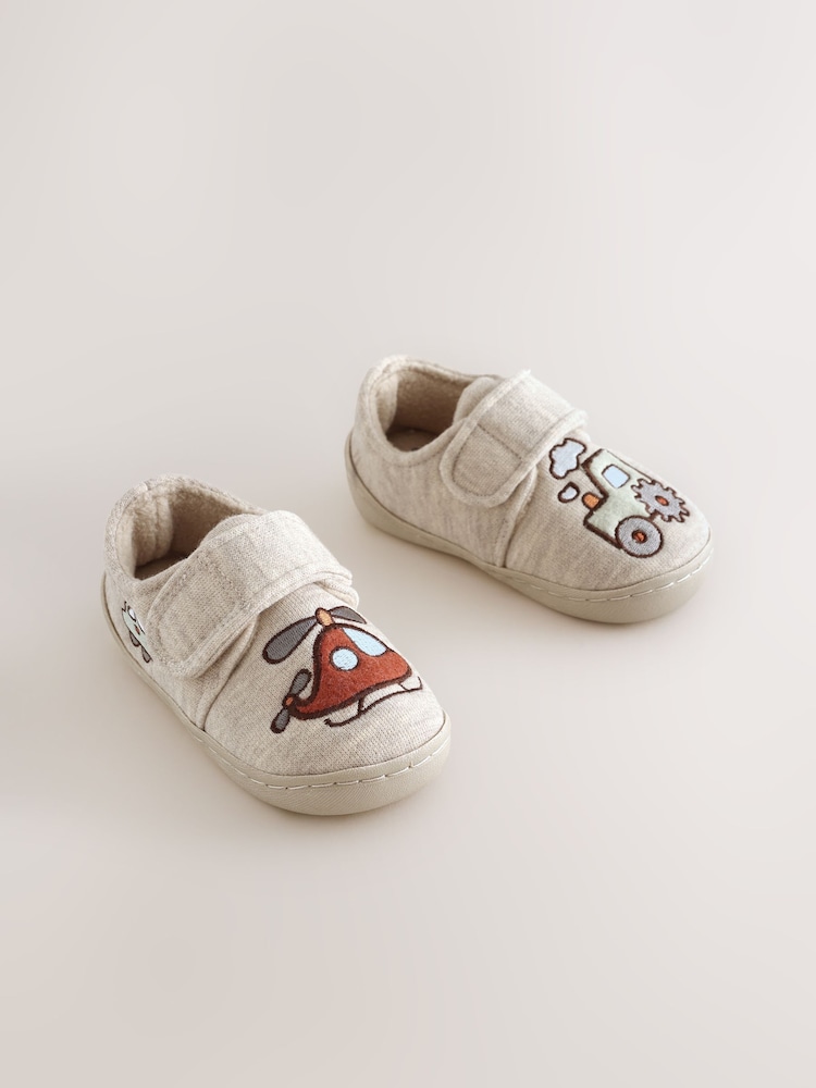 Neutral Transport Touch Fastening Cupsole Slippers - Image 1 of 5 Neutral Transport Touch Fastening Cupsole Slippers - Image 1 of 5