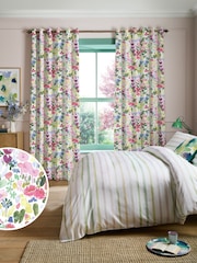 Bluebellgray Cerise Flora Made to Measure Curtains - Image 1 of 9