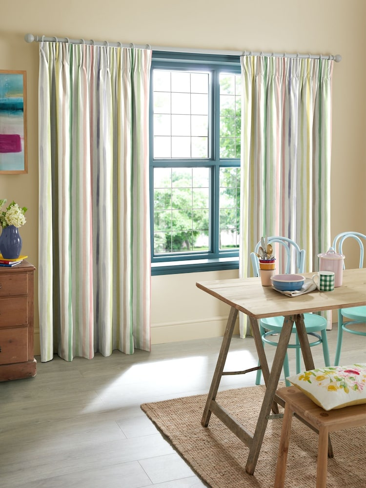 Bluebellgray Tetbury Watercolour Stripe Made to Measure Curtains - Image 2 of 9