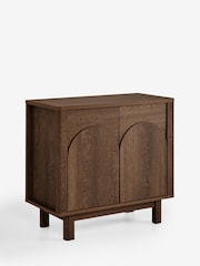 Dark Natural Arches Mango Wood Effect Small Sideboard - Image 10 of 10