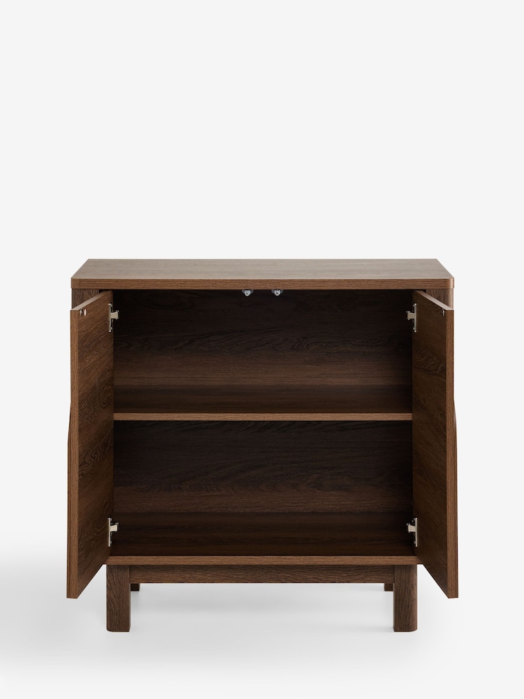 Dark Natural Arches Mango Wood Effect Small Sideboard - Image 2 of 5 Dark Natural Arches Mango Wood Effect Small Sideboard - Image 2 of 5