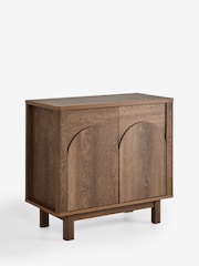 Dark Natural Arches Mango Wood Effect Small Sideboard - Image 4 of 5