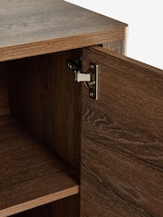Dark Natural Arches Mango Wood Effect Small Sideboard - Image 5 of 5