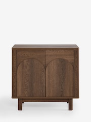 Dark Natural Arches Mango Wood Effect Small Sideboard - Image 8 of 10