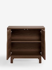 Dark Natural Arches Mango Wood Effect Small Sideboard - Image 9 of 10