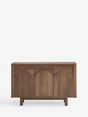 Dark Natural Arches Mango Wood Effect Slim Sideboard - Image 10 of 12