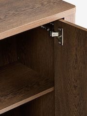 Dark Natural Arches Mango Wood Effect Slim Sideboard - Image 4 of 12