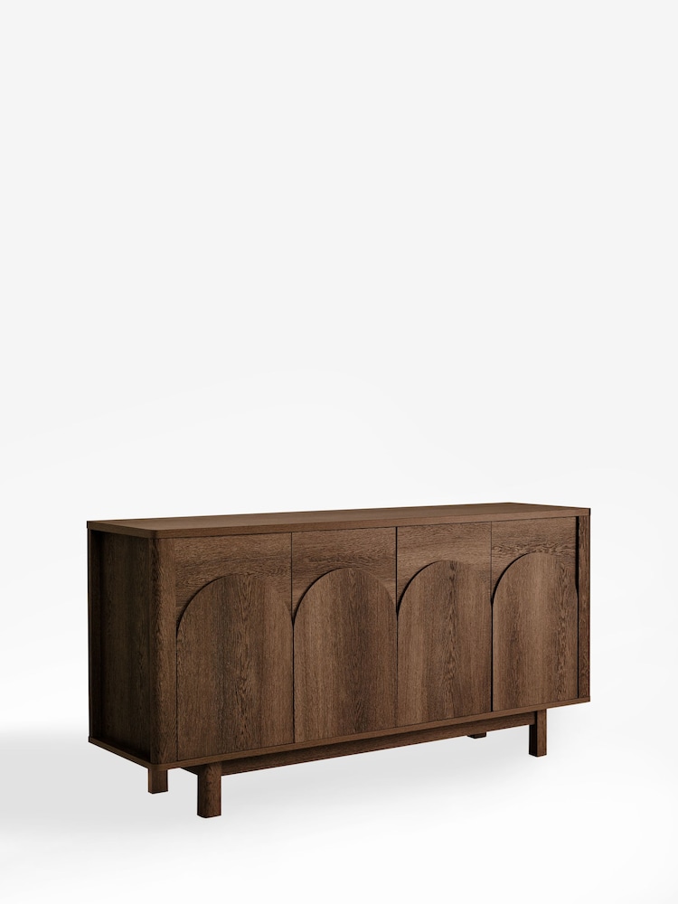 Dark Natural Arches Mango Wood Effect Sideboard - Image 11 of 11 Dark Natural Arches Mango Wood Effect Sideboard - Image 11 of 11