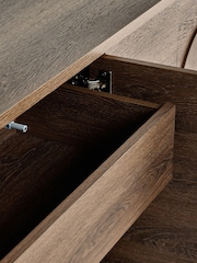 Dark Natural Arches Mango Wood Effect Sideboard - Image 4 of 10