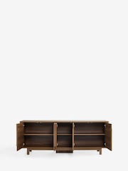 Dark Natural Arches Mango Wood Effect Extra Large Sideboard - Image 9 of 10