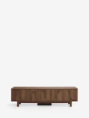Dark Natural Arches Mango Wood Effect Up to 80 inch TV Unit - Image 8 of 11