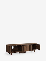 Dark Natural Arches Mango Wood Effect Up to 80 inch TV Unit - Image 9 of 11