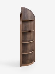 Dark Natural Arches Mango Wood Effect Corner Shelf - Image 2 of 5
