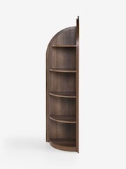 Dark Natural Arches Mango Wood Effect Corner Shelf - Image 3 of 5